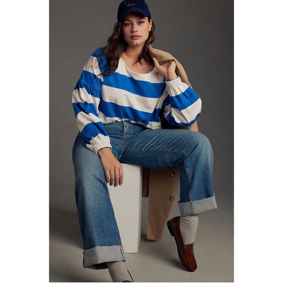 ANTHROPOLOGIE MAEVE French Terry Sweatshirt Size XS - Picture 4 of 14